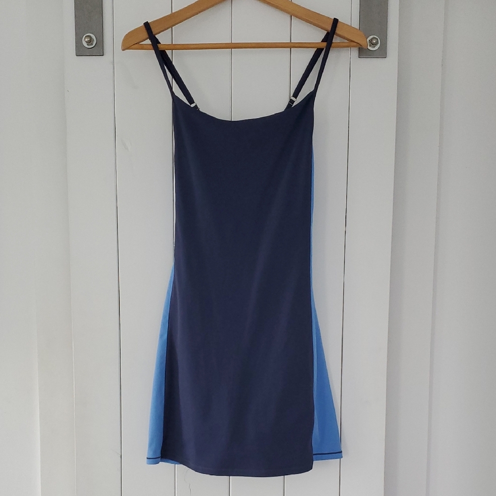 Wilo The Label Two-Tone Tennis Dress With Built In Leggings